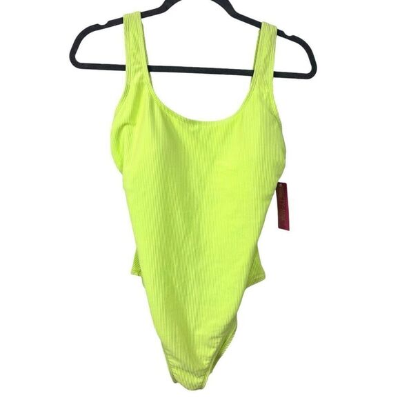 Ghanda & Ninty- Nine Set of Two Swim Suits 70s floral & Neon Size Medium NWT - Picture 6 of 10
